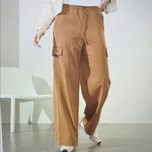 Athleta Promenade High Rise Cargo Pant Brown New without tags